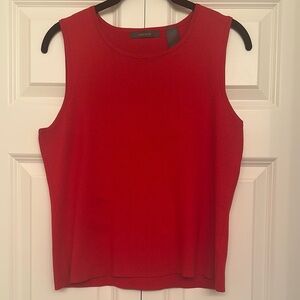 Liz Claiborne Red Sleeveless Top